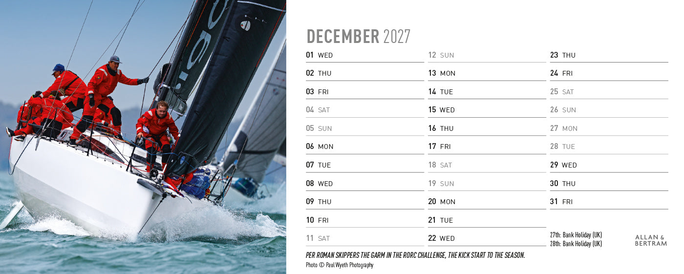 Sailpower Desk Calendar