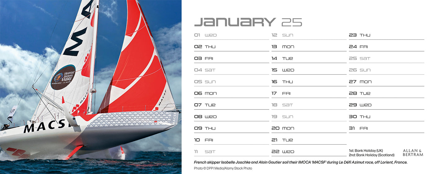 Sailpower Desk Calendar