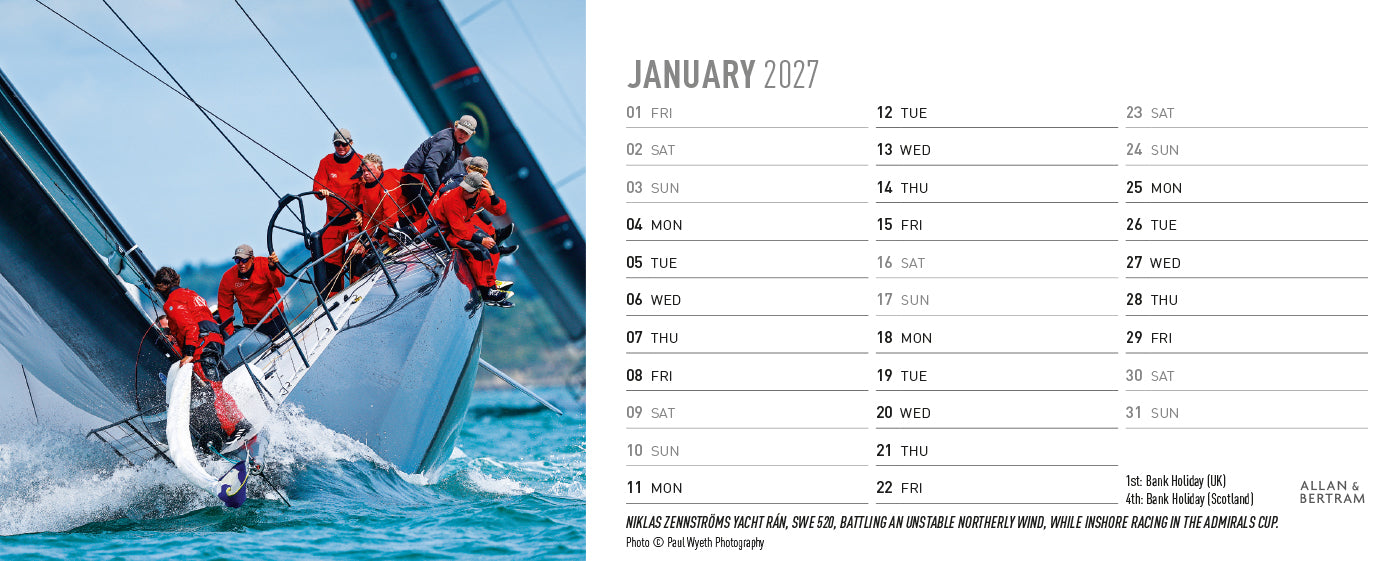 Sailpower Desk Calendar