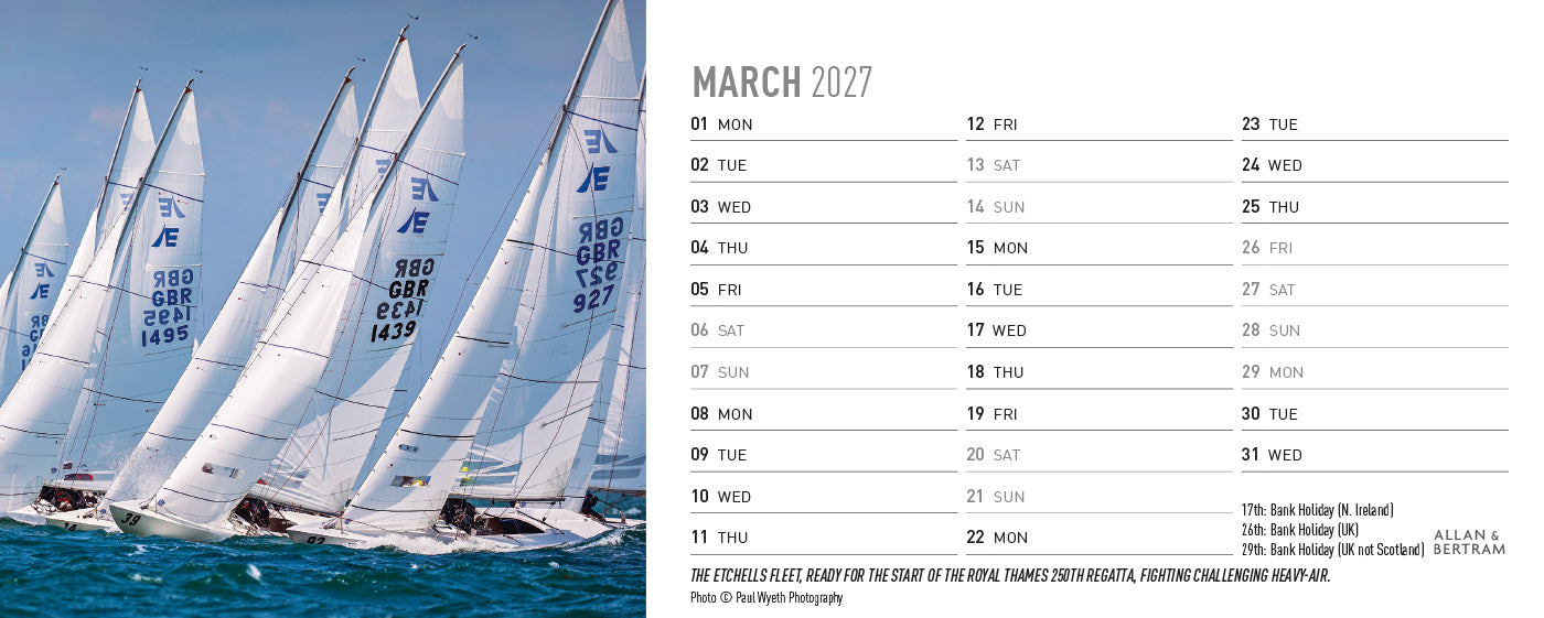 Sailpower Desk Calendar
