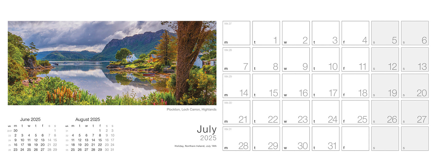 Spirit of Scotland Desk Calendar