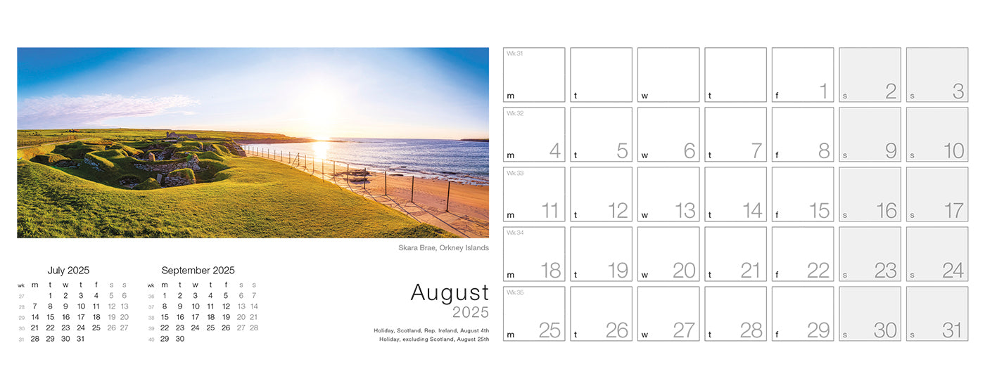 Spirit of Scotland Desk Calendar