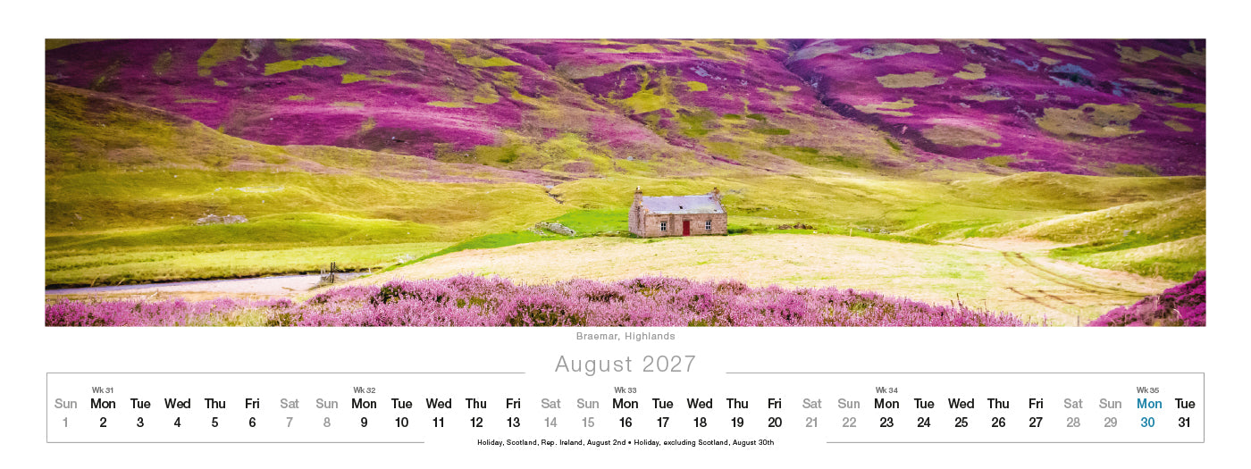 Spirit of Scotland Desk Calendar