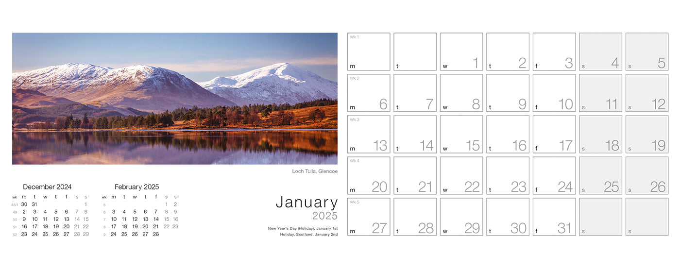 Spirit of Scotland Desk Calendar