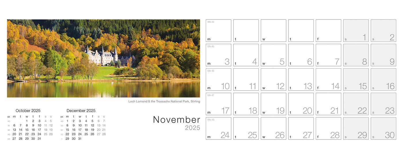 Spirit of Scotland Desk Calendar