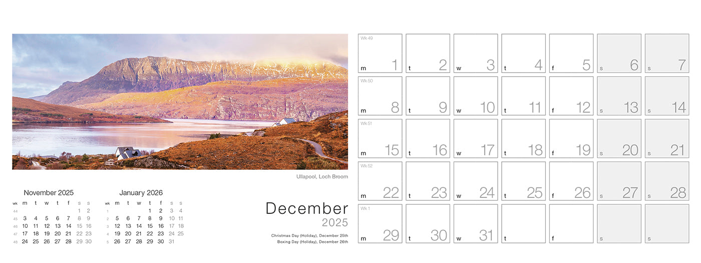 Spirit of Scotland Desk Calendar