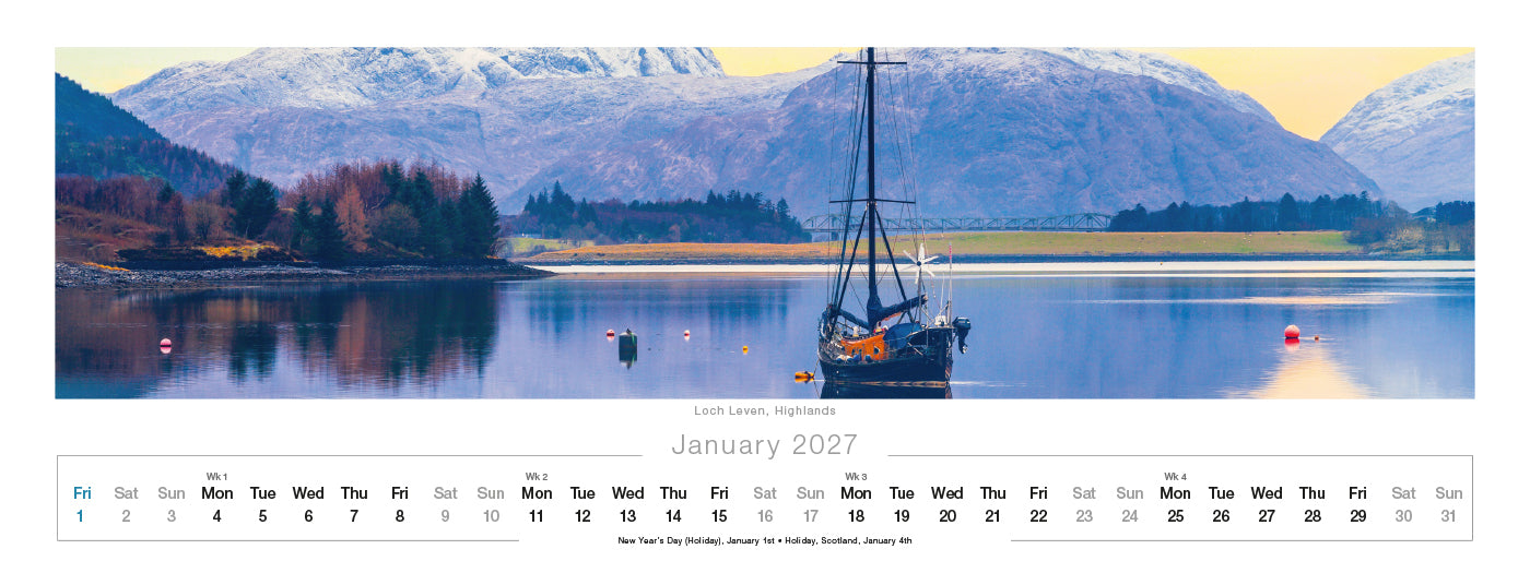 Spirit of Scotland Desk Calendar
