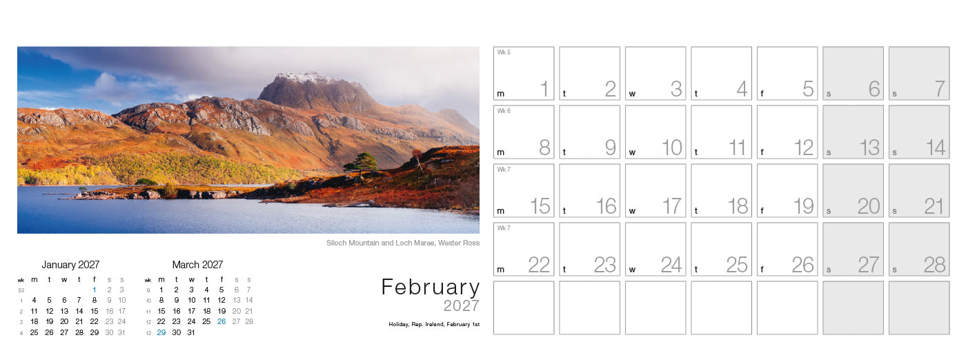 Spirit of Scotland Desk Calendar