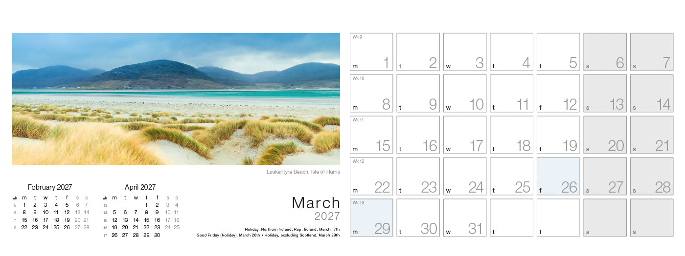 Spirit of Scotland Desk Calendar