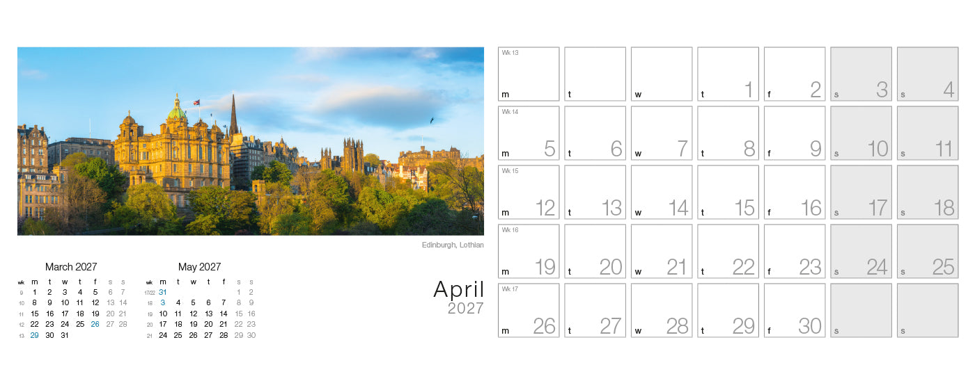 Spirit of Scotland Desk Calendar