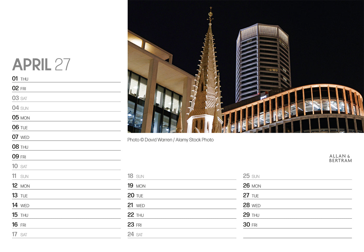 State of the Art Midi Desk Calendar