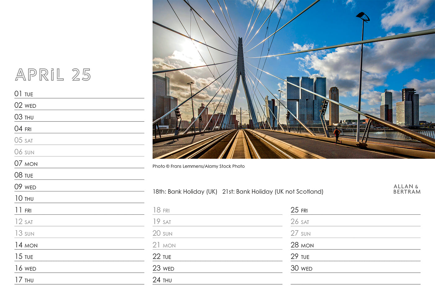 State of the Art Midi Desk Calendar