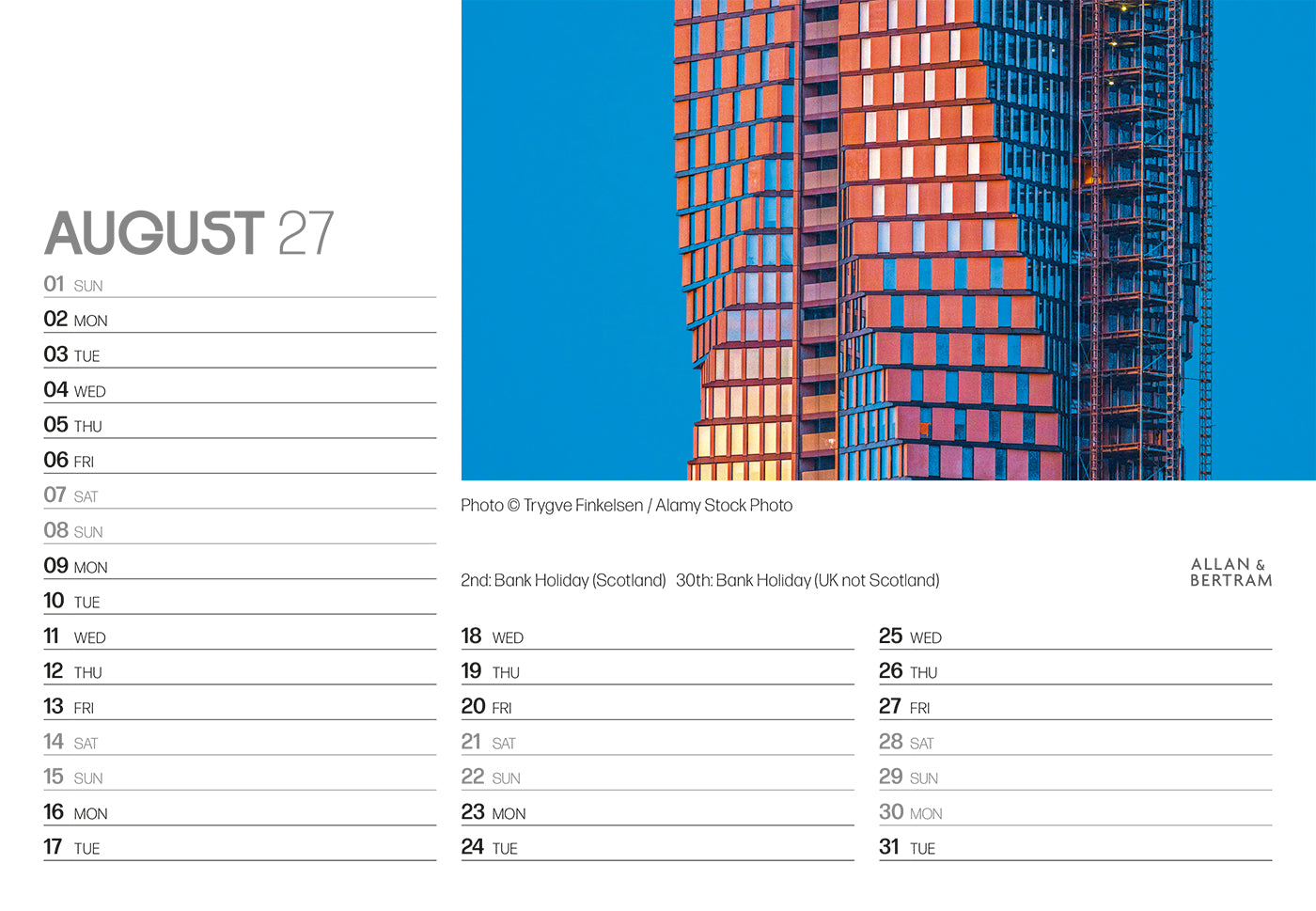 State of the Art Midi Desk Calendar