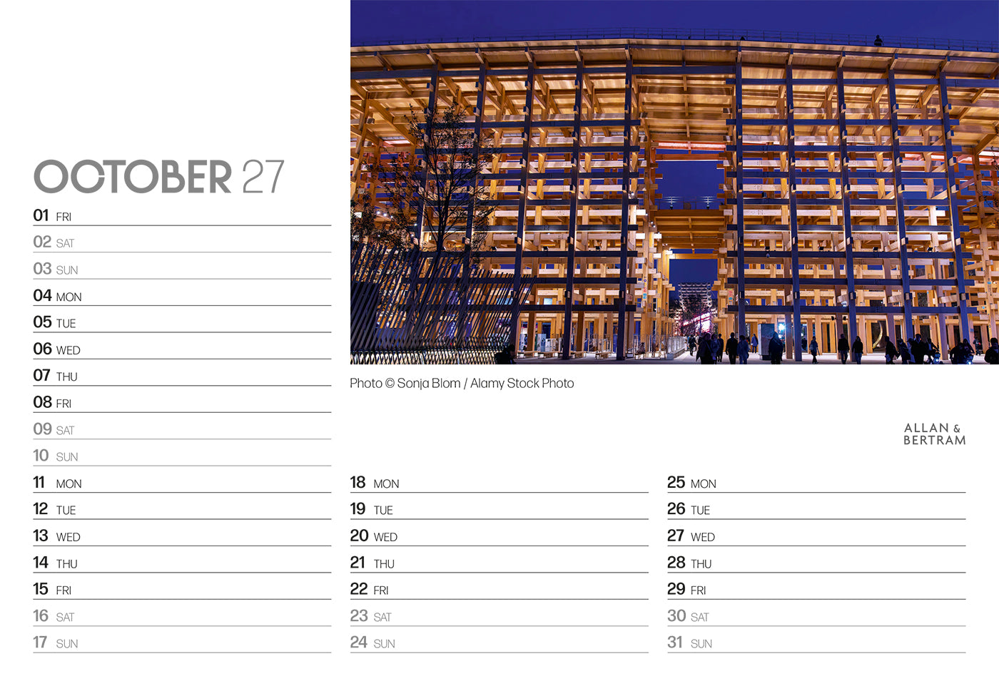 State of the Art Midi Desk Calendar