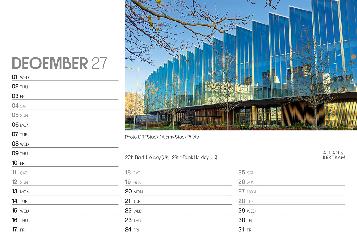 State of the Art Midi Desk Calendar