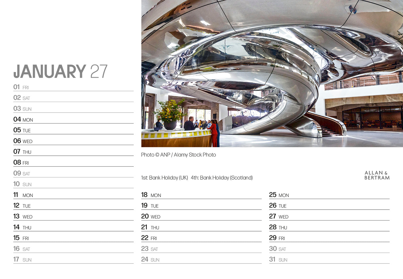 State of the Art Midi Desk Calendar
