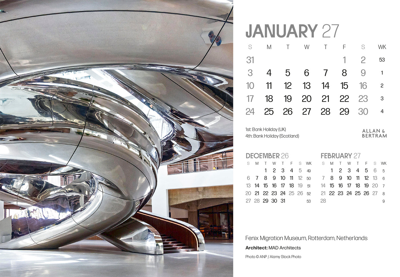 State of the Art Midi Desk Calendar