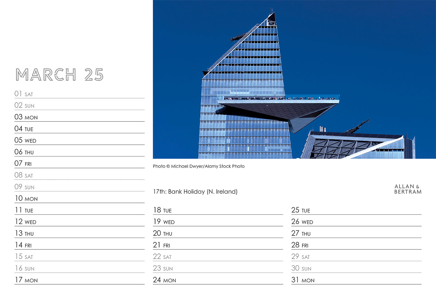 State of the Art Midi Desk Calendar