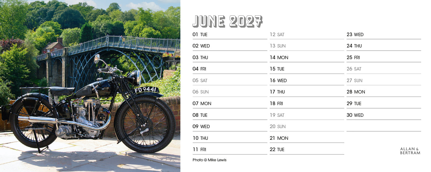 Vintage Power Desk Calendar