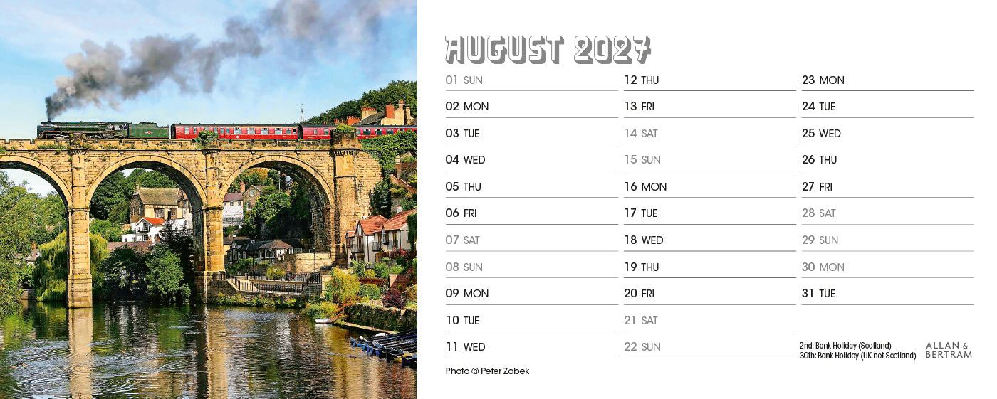Vintage Power Desk Calendar
