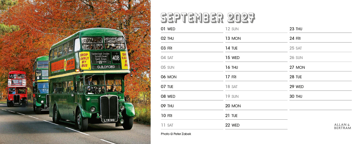 Vintage Power Desk Calendar