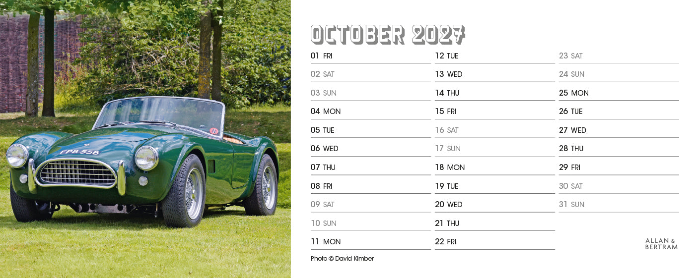 Vintage Power Desk Calendar