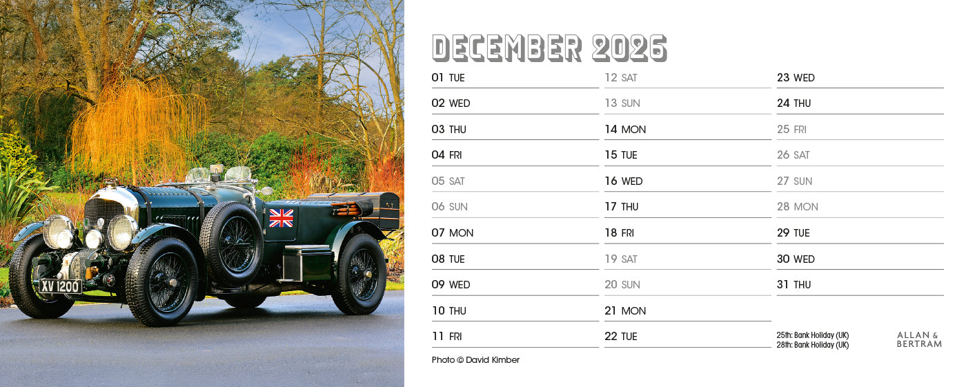 Vintage Power Desk Calendar