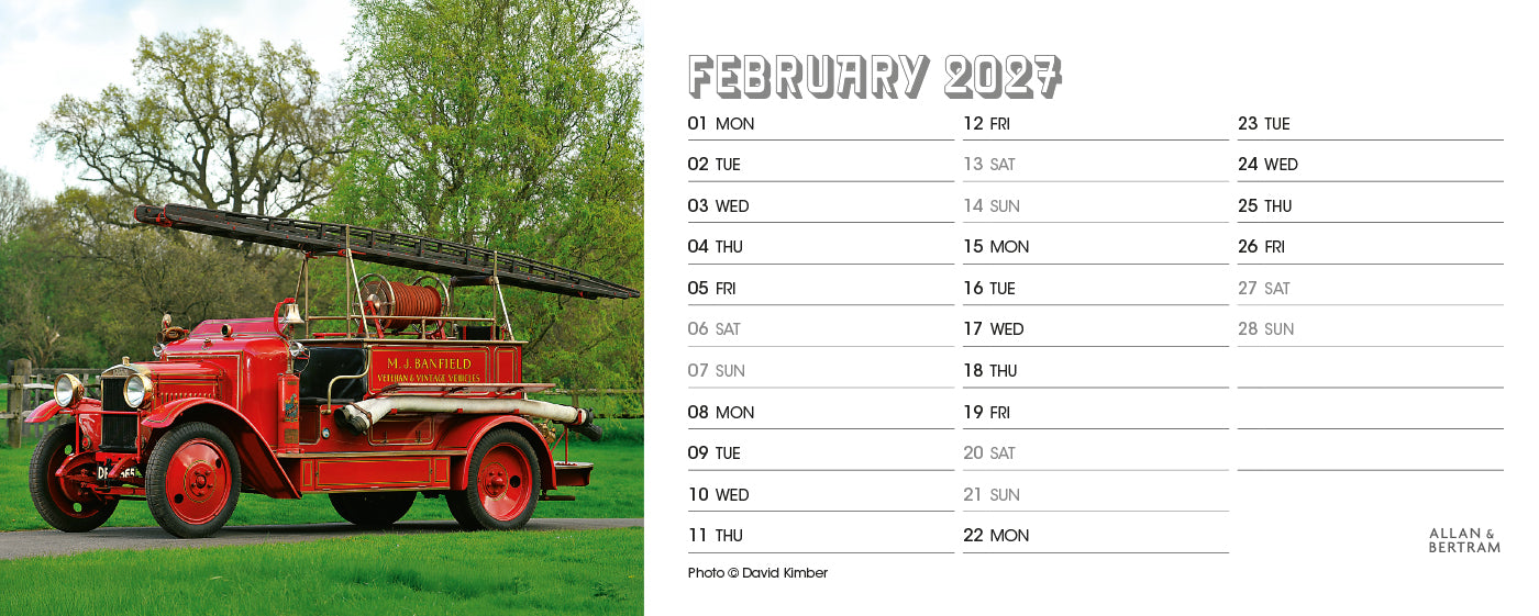 Vintage Power Desk Calendar