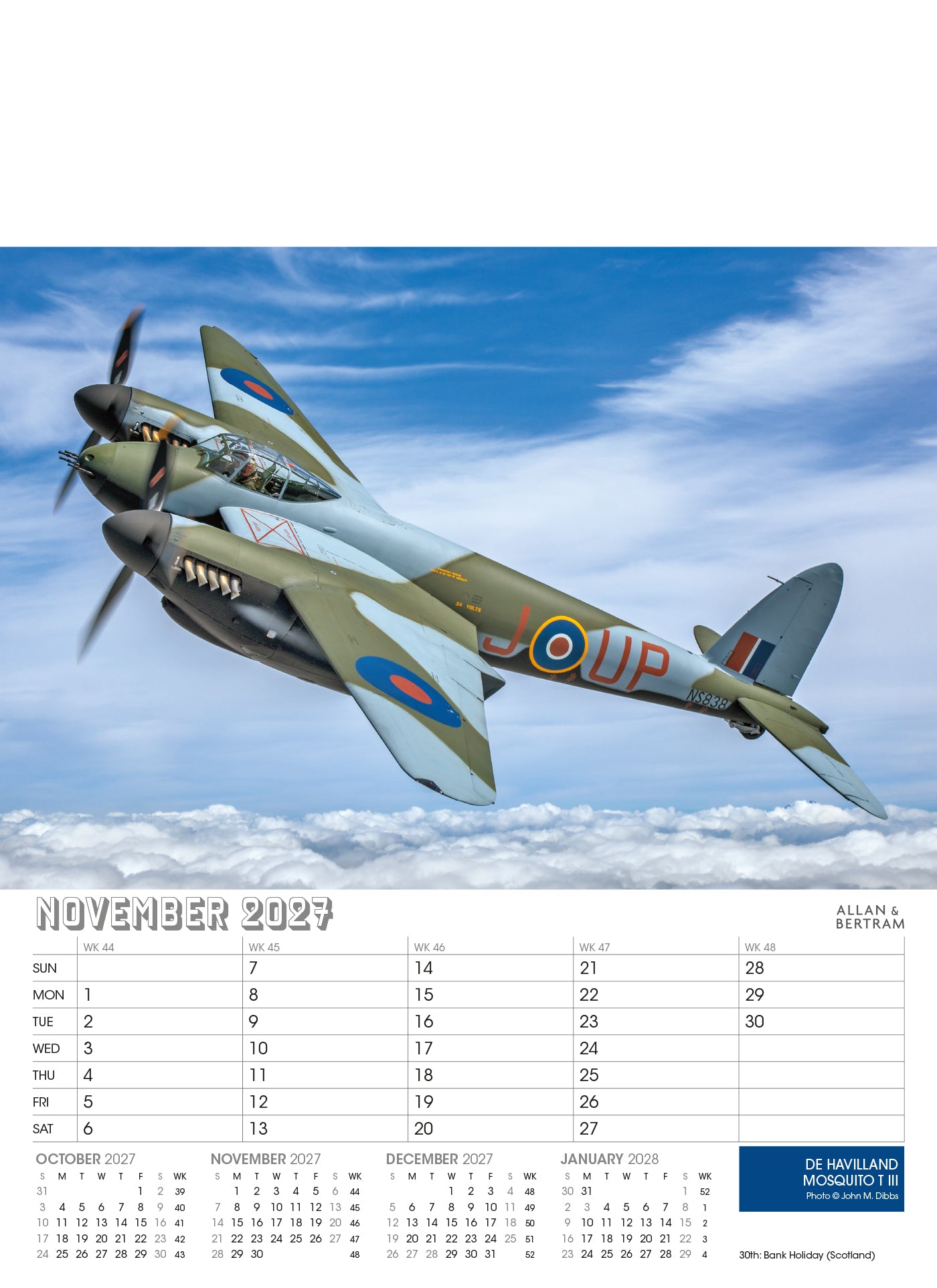 Vintage Power Junior Wall Calendar