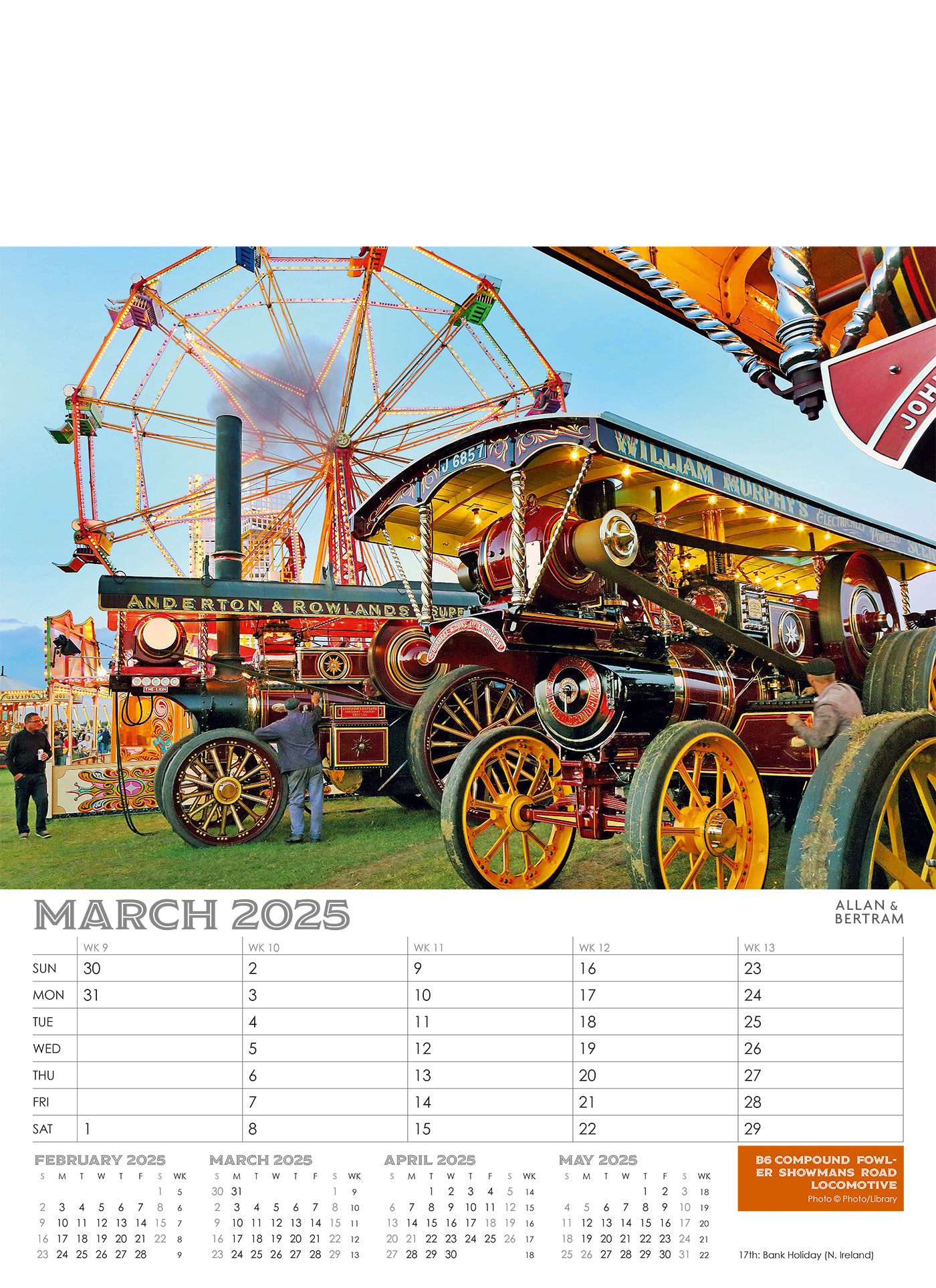 Vintage Power Junior Wall Calendar