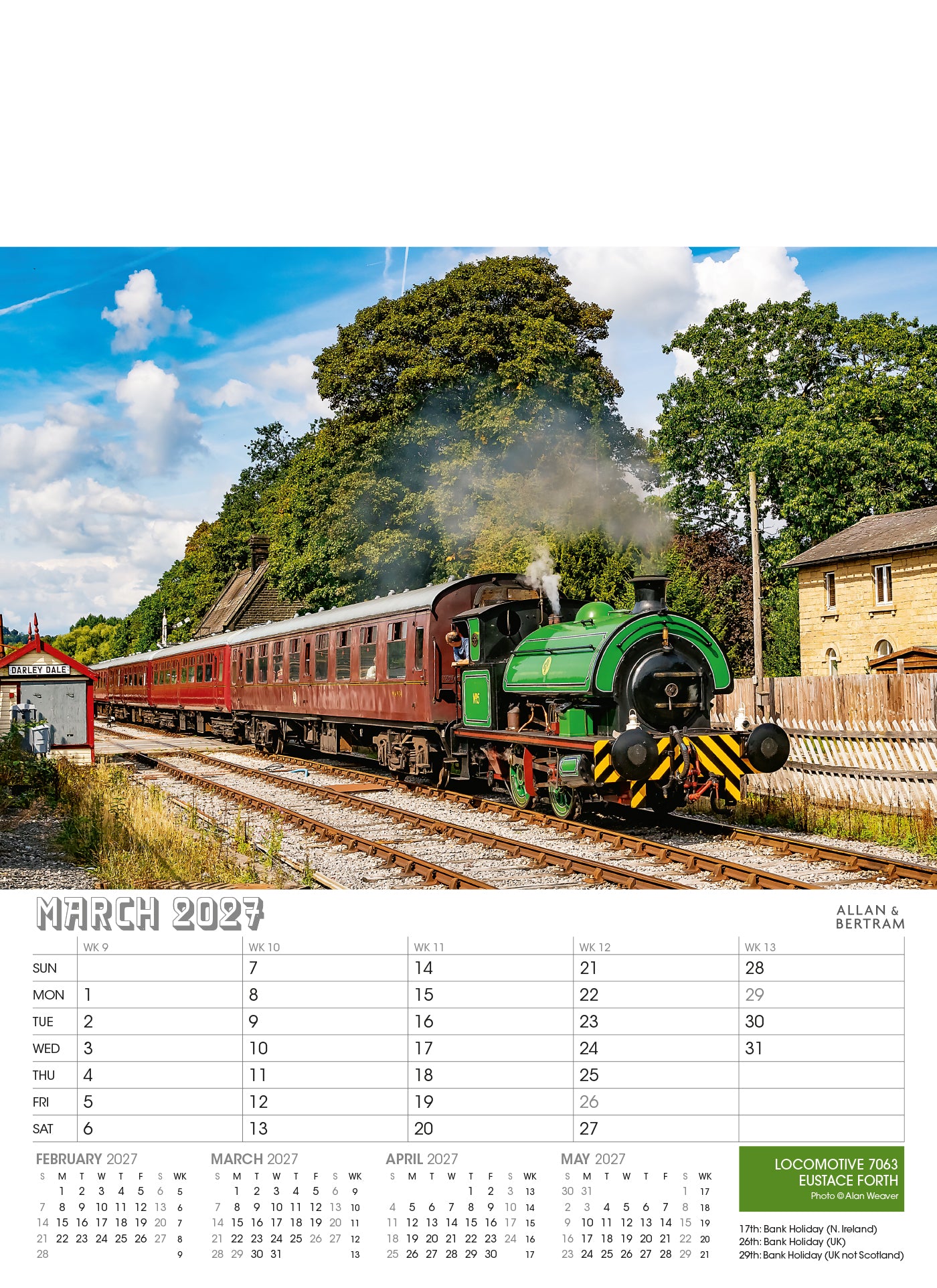 Vintage Power Junior Wall Calendar