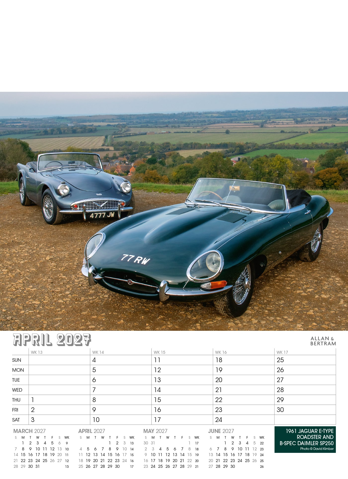 Vintage Power Junior Wall Calendar