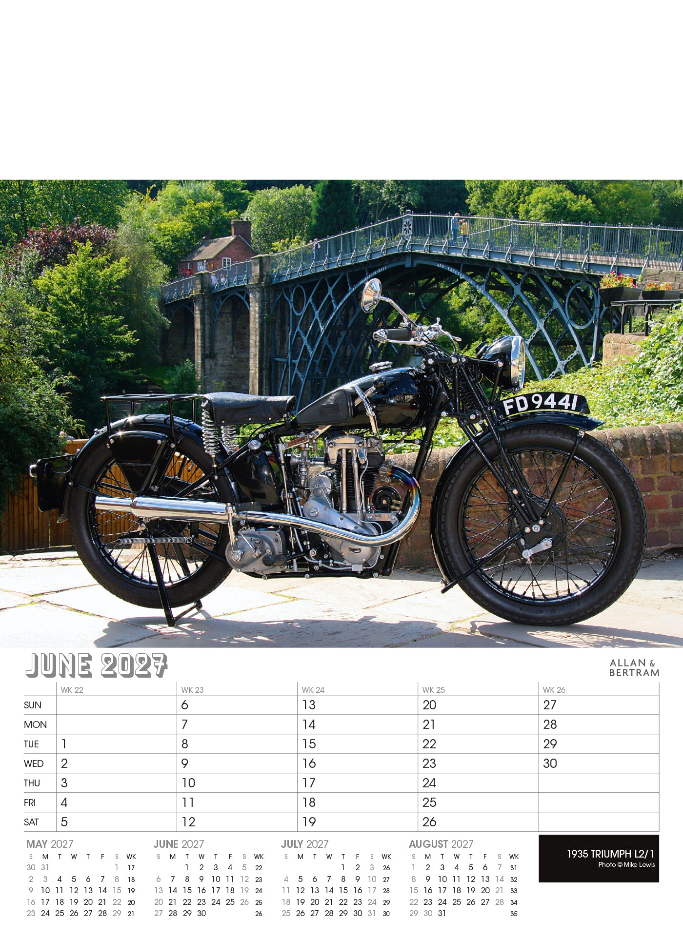 Vintage Power Junior Wall Calendar