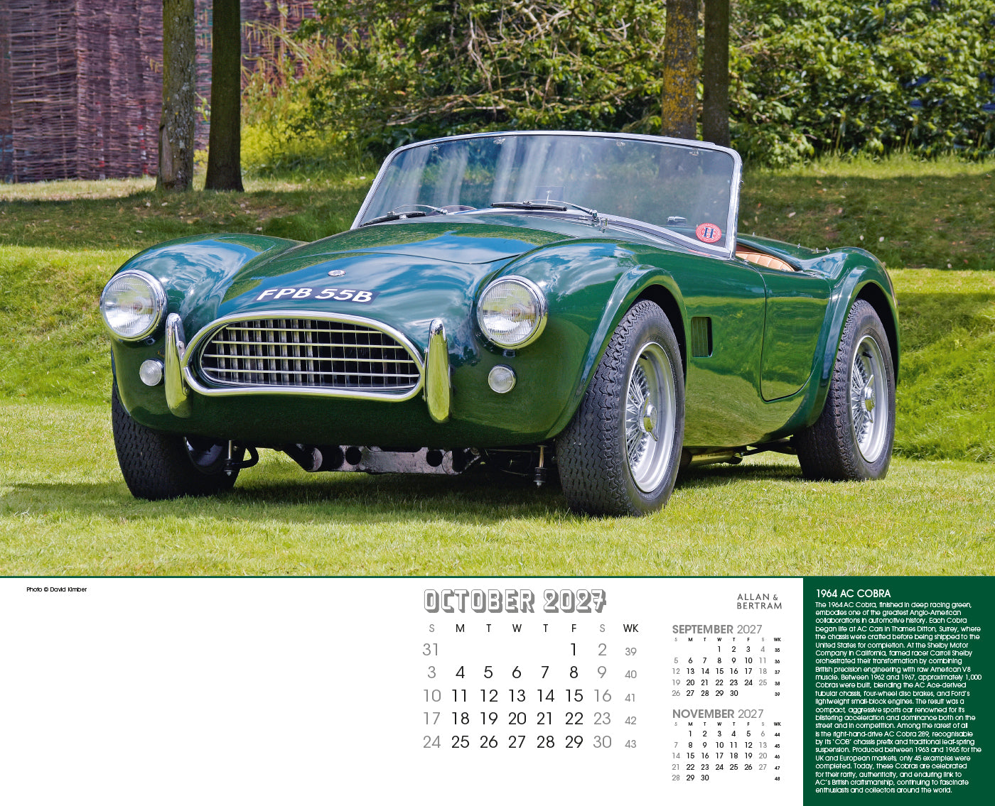 Vintage Power Wall Calendar