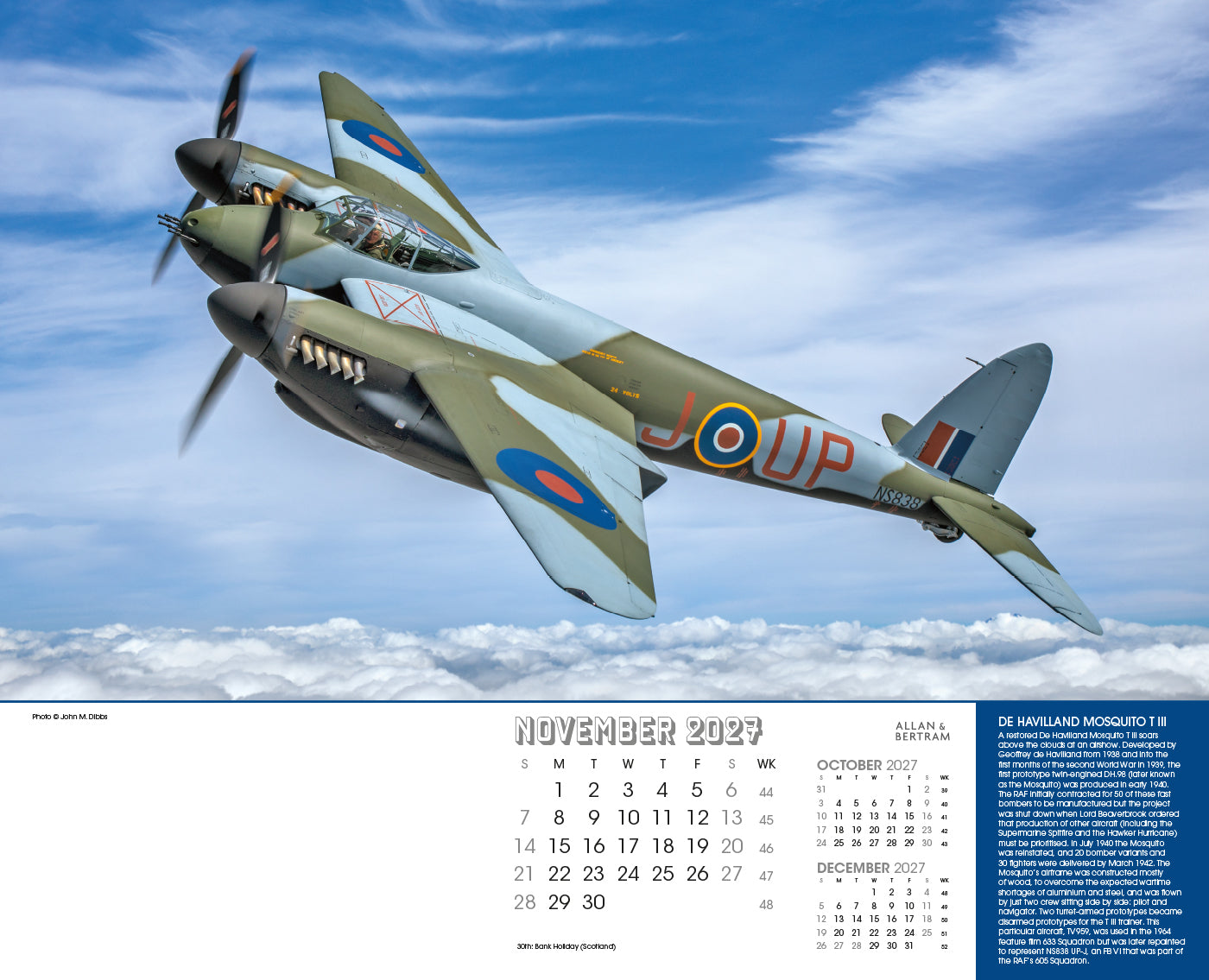 Vintage Power Wall Calendar