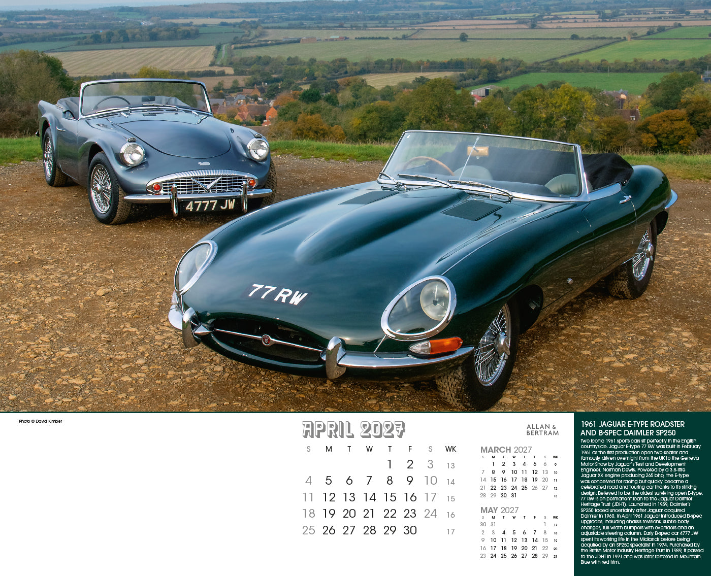 Vintage Power Wall Calendar