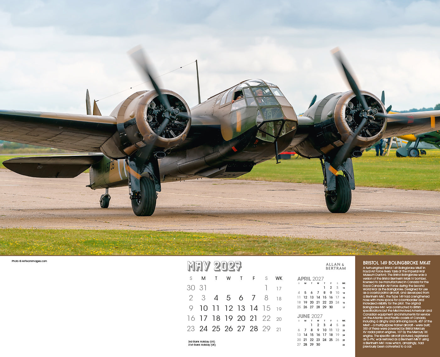 Vintage Power Wall Calendar