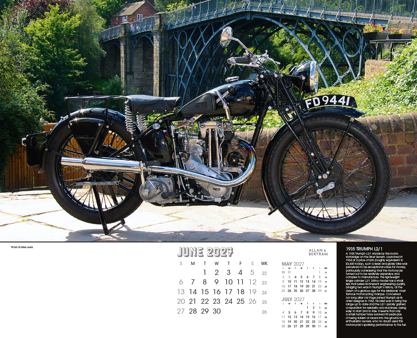 Vintage Power Wall Calendar
