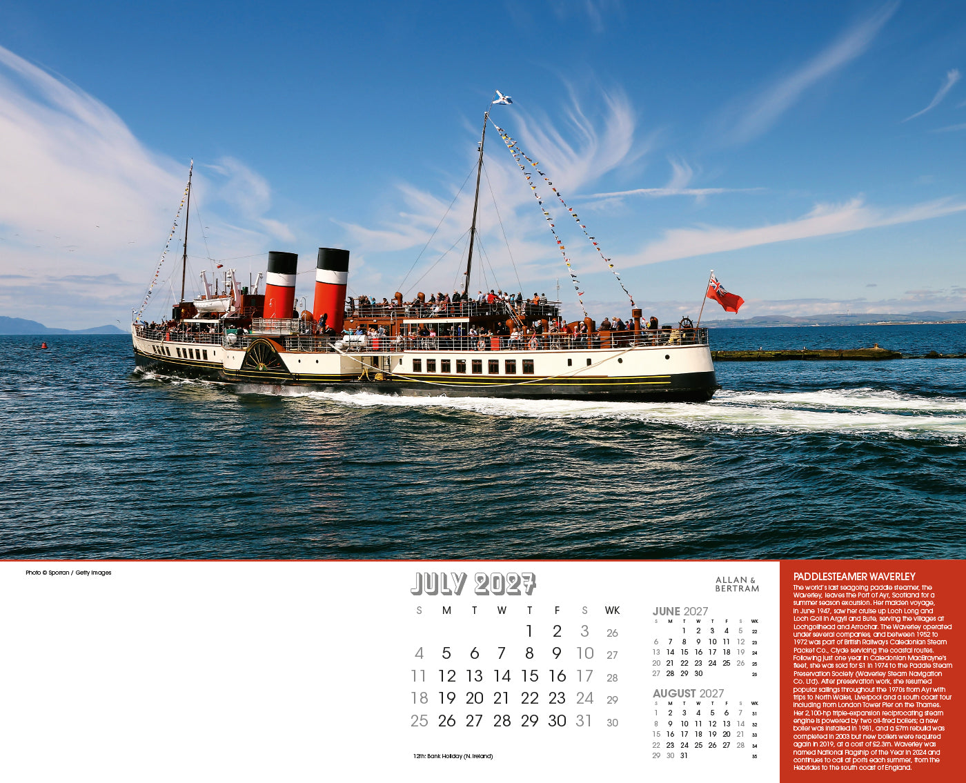 Vintage Power Wall Calendar